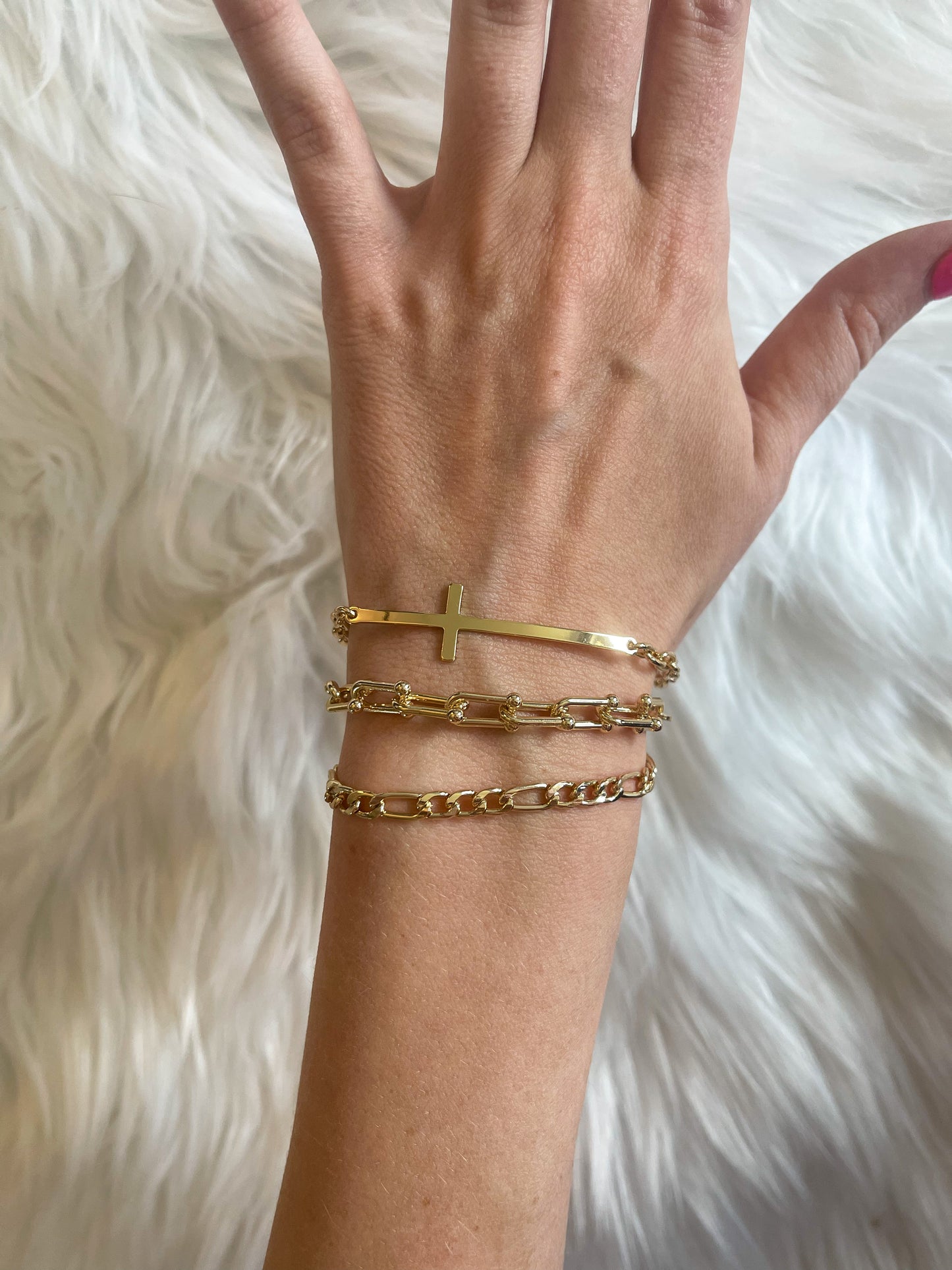 Cross Layered Bracelet