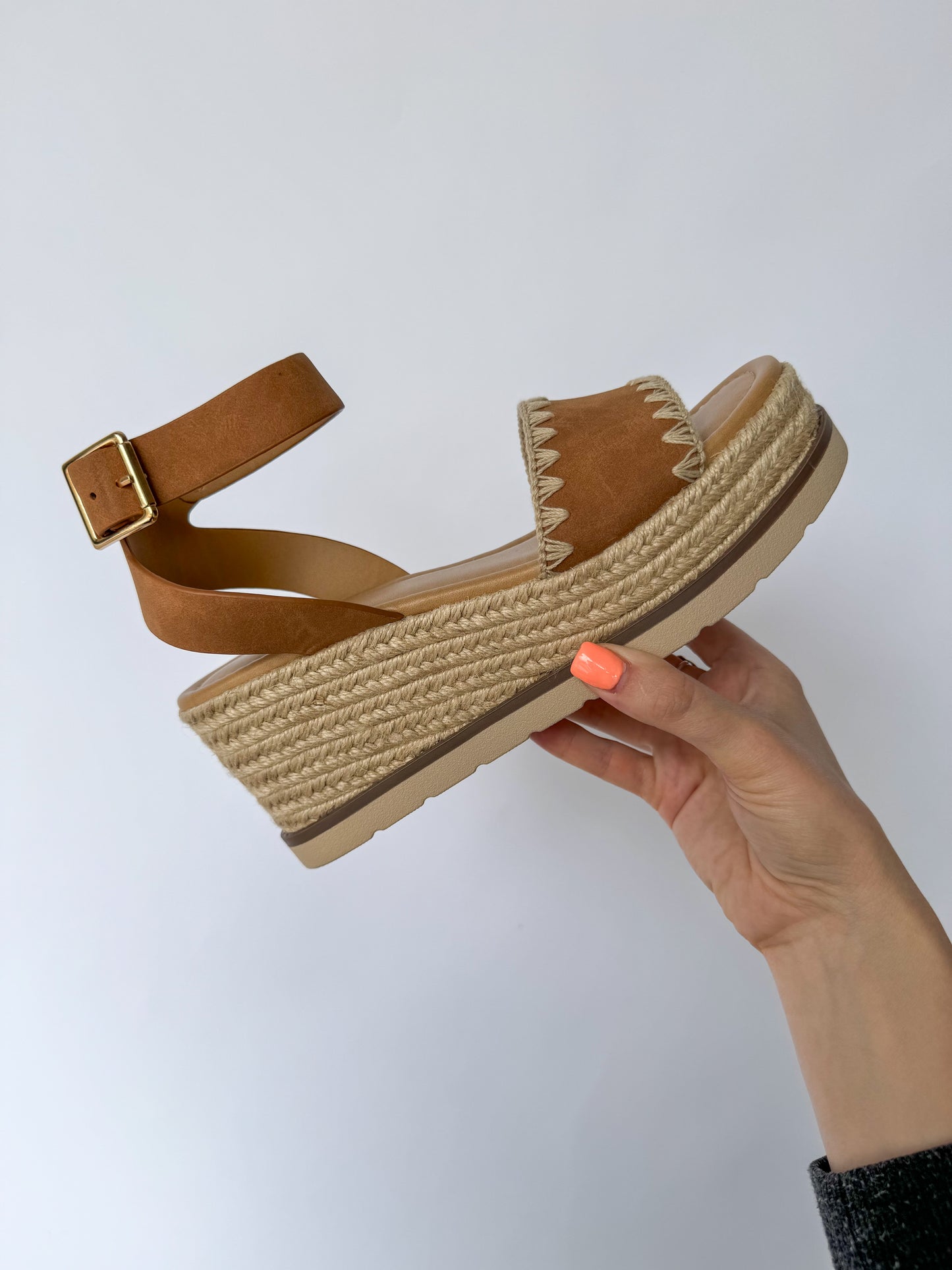 Tessa Tan Platform Wedge Sandal