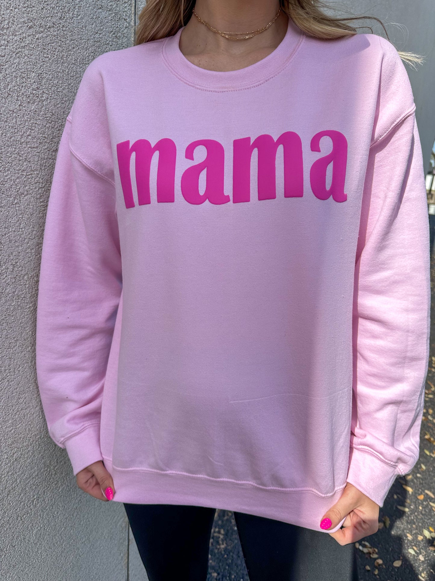 Mama Puff Print Crewneck