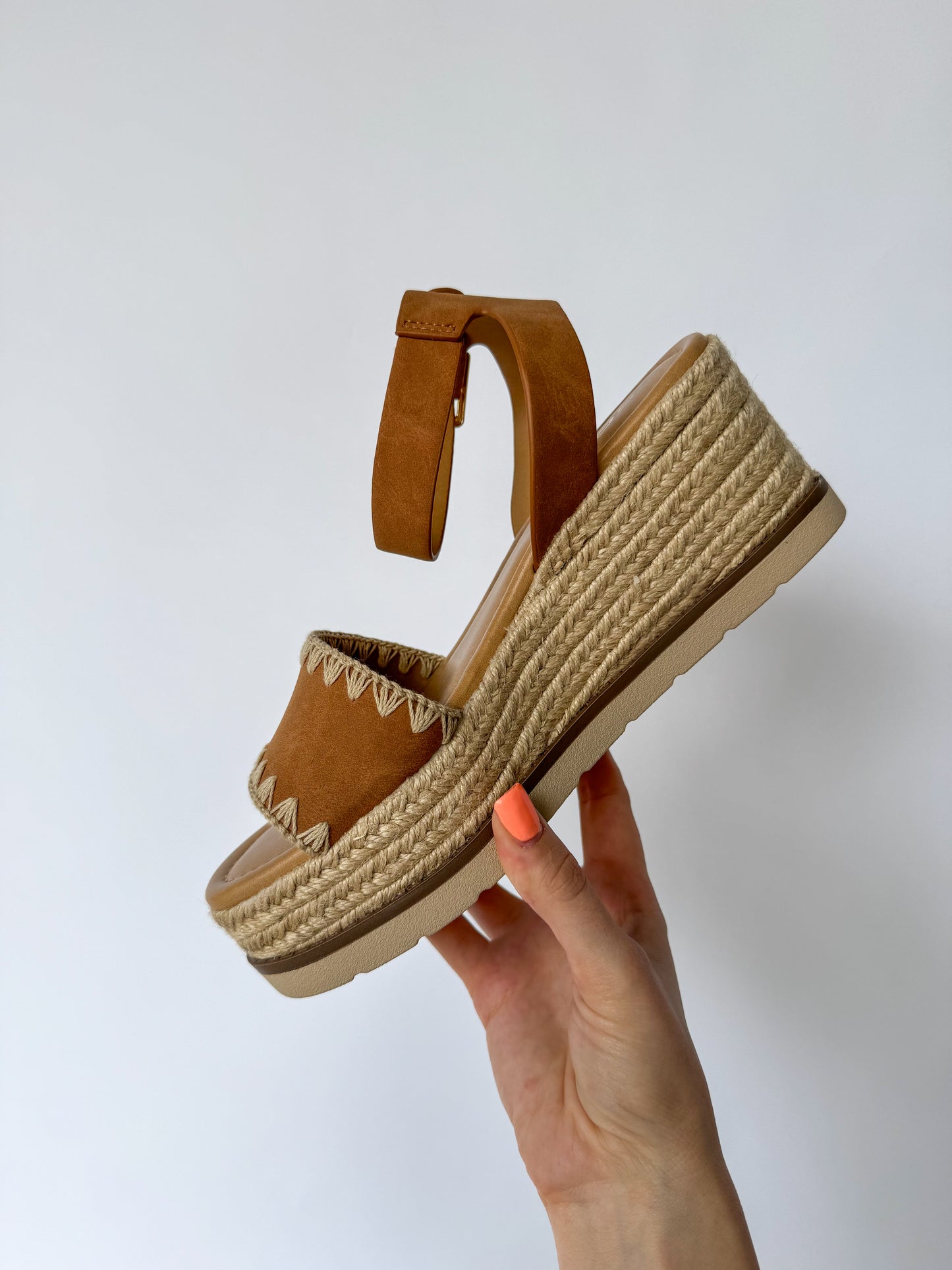 Tessa Tan Platform Wedge Sandal