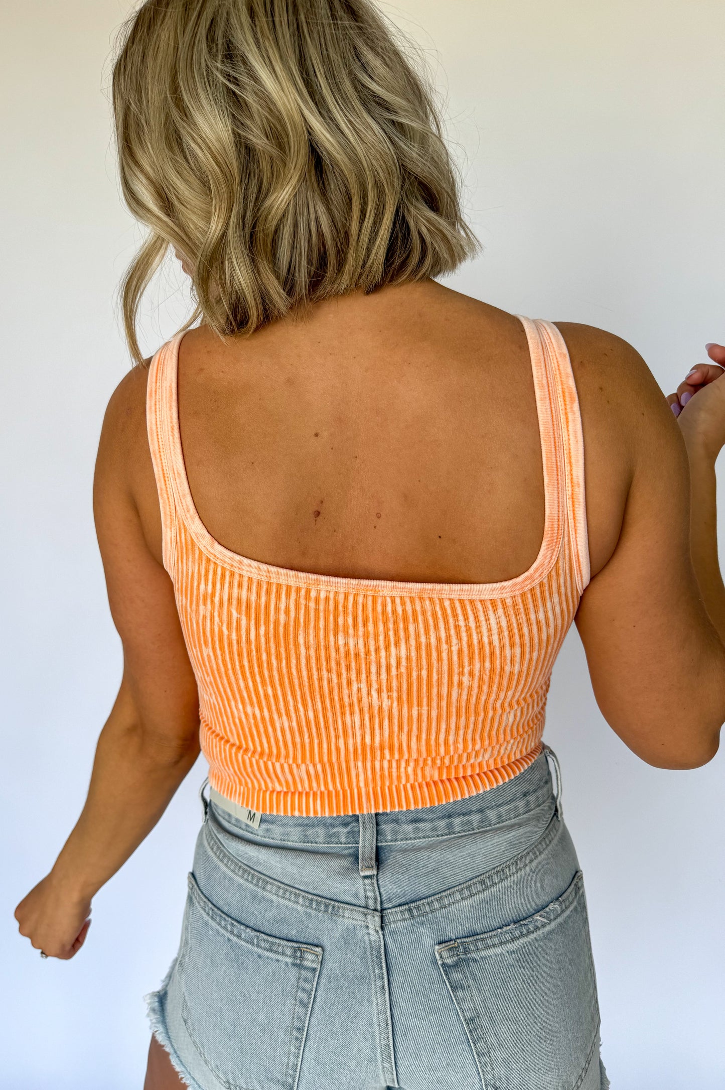 Here Comes The Sun Cropped Tank *Orange*