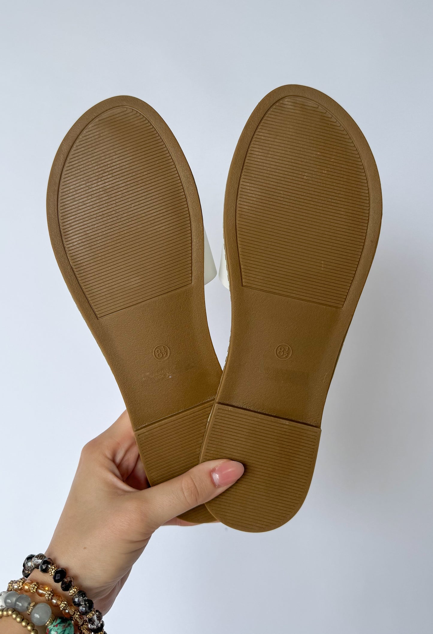 Willow White Slide Sandals