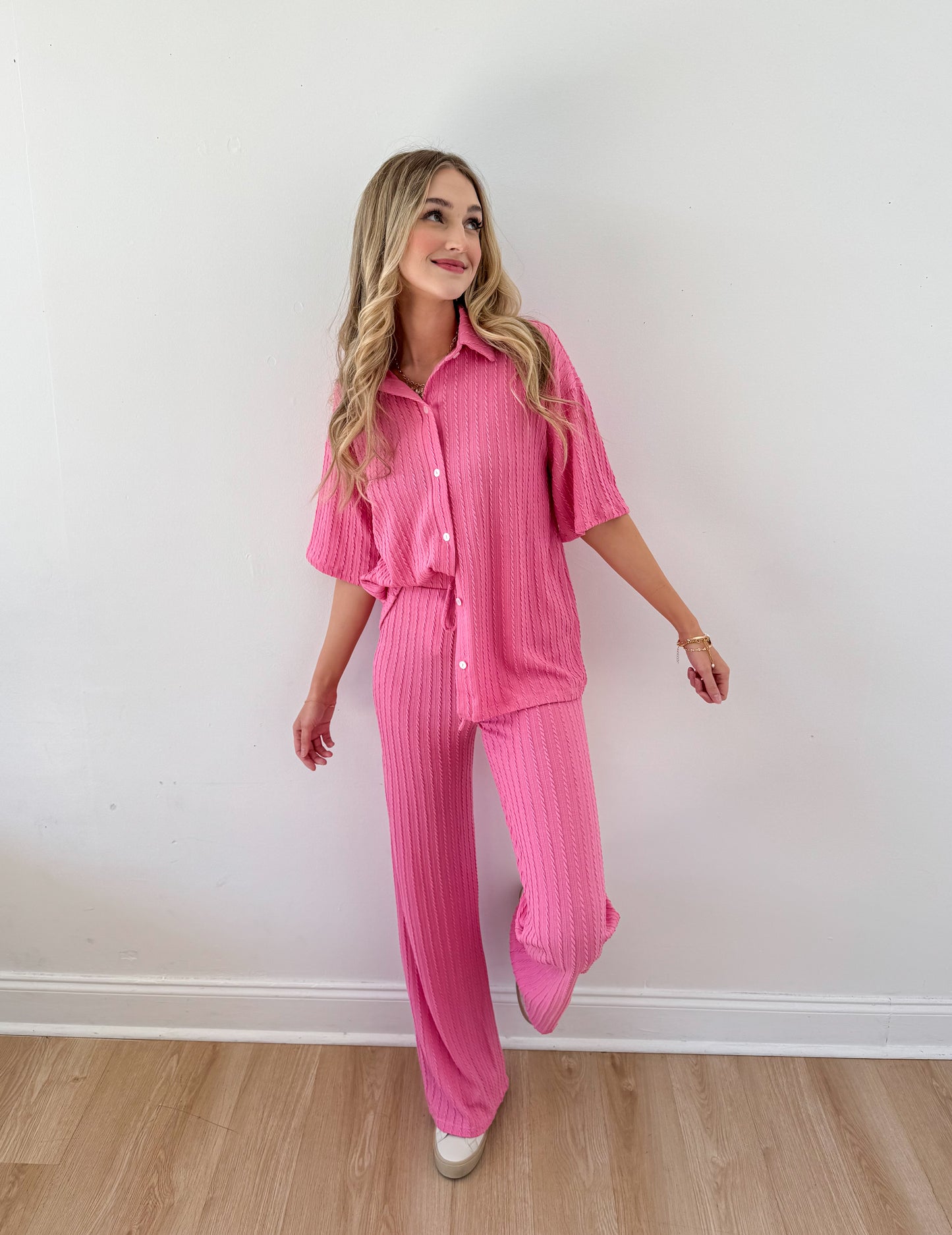 Hugs & Kisses Pink Matching Set