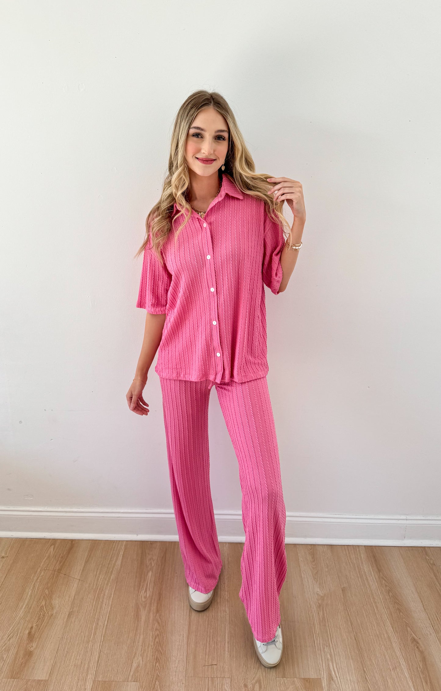 Hugs & Kisses Pink Matching Set