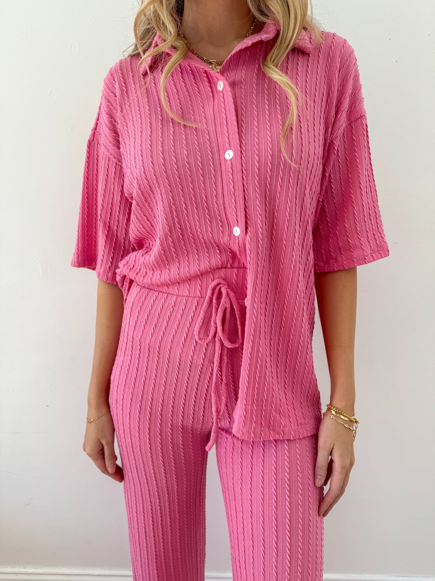 Hugs & Kisses Pink Matching Set