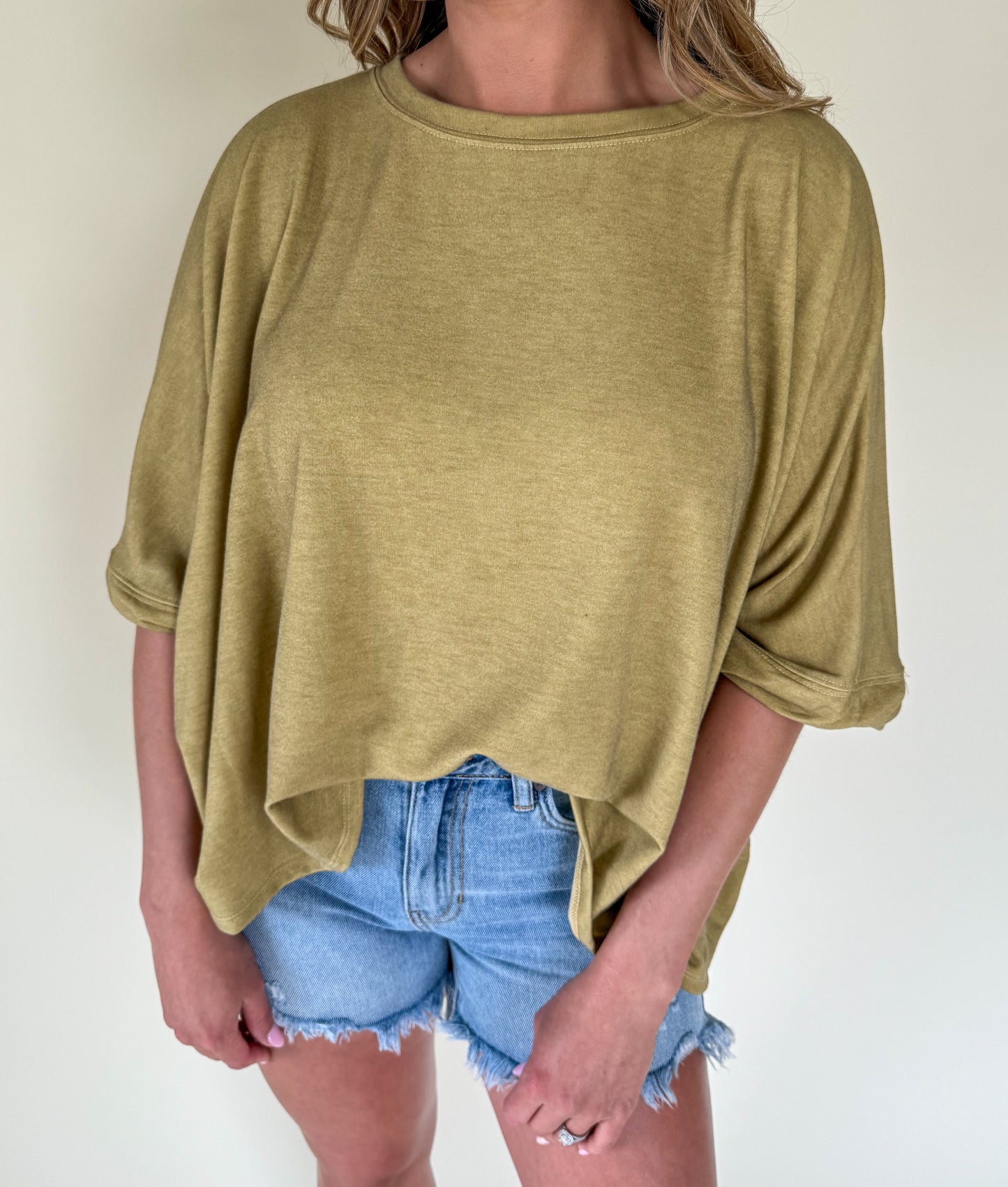 Chloe Vintage Washed Loose Top