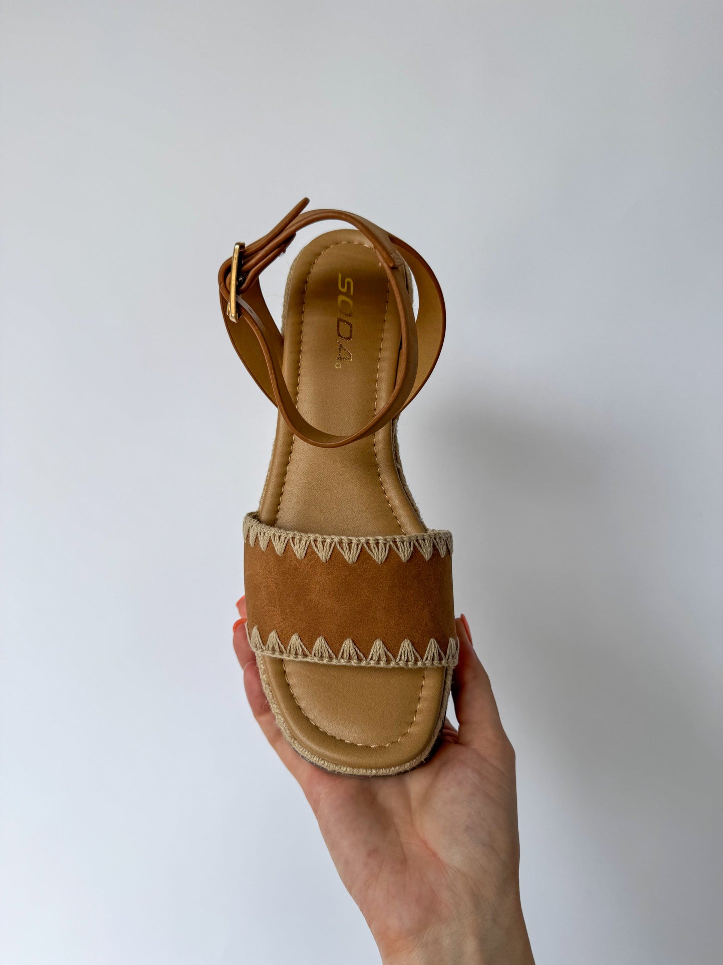 Tessa Tan Platform Wedge Sandal
