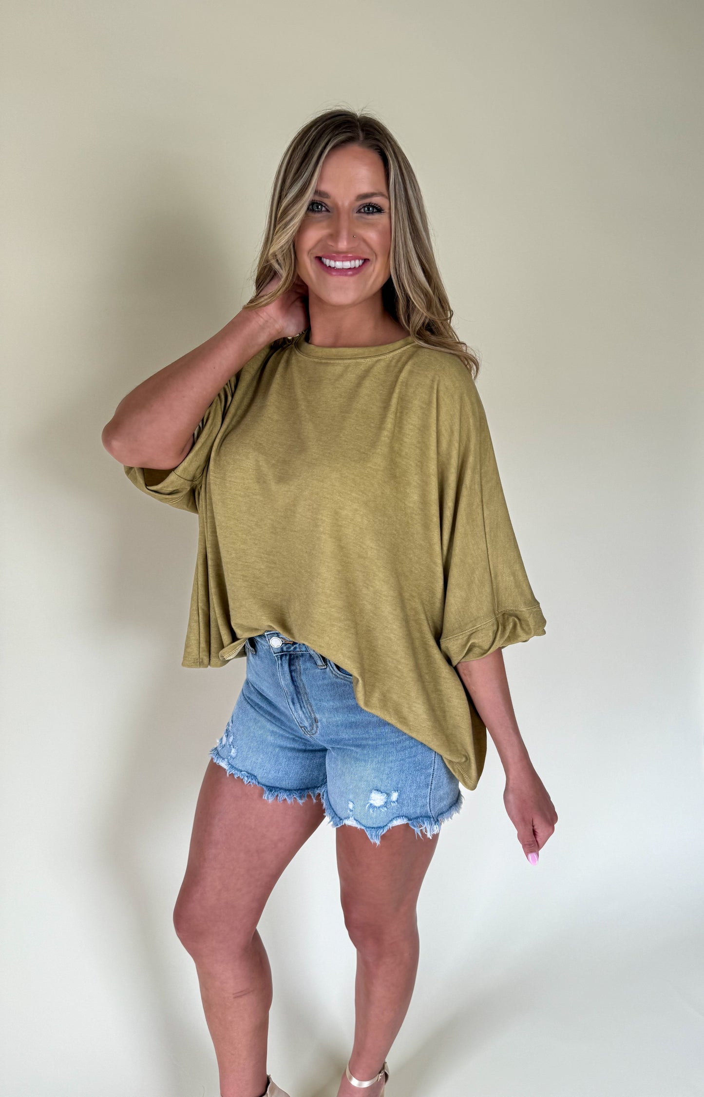 Chloe Vintage Washed Loose Top