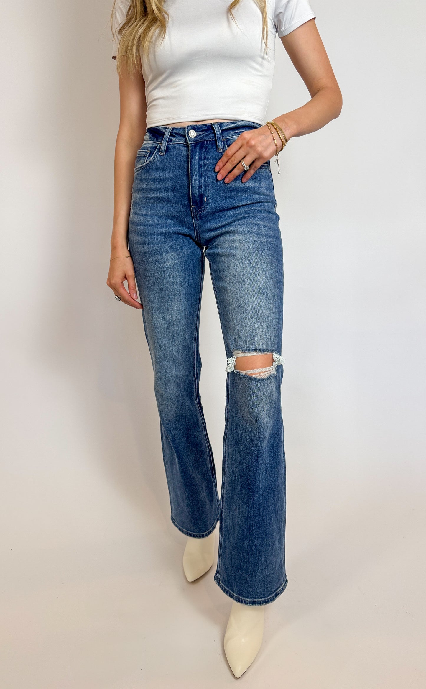 Ruby Vervet High Rise Flare Jeans