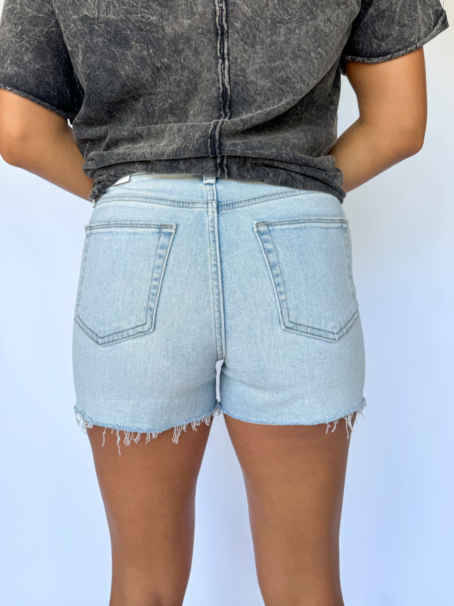 Alex High Rise Denim Shorts