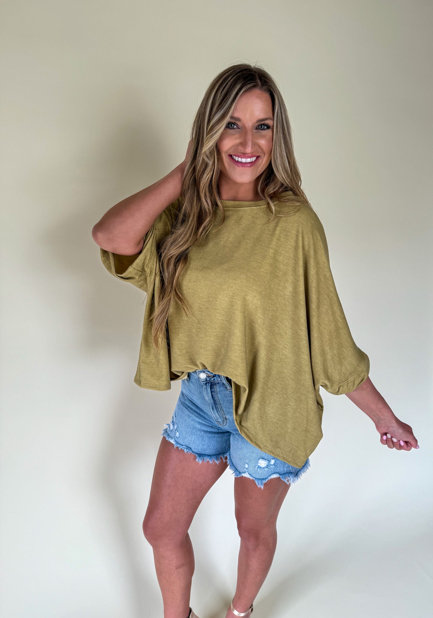 Chloe Vintage Washed Loose Top
