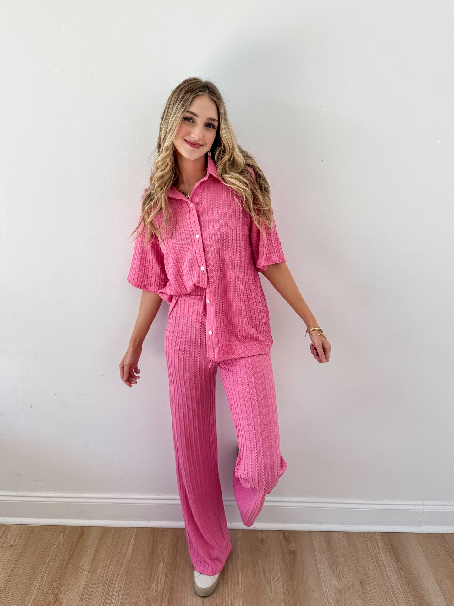 Hugs & Kisses Pink Matching Set