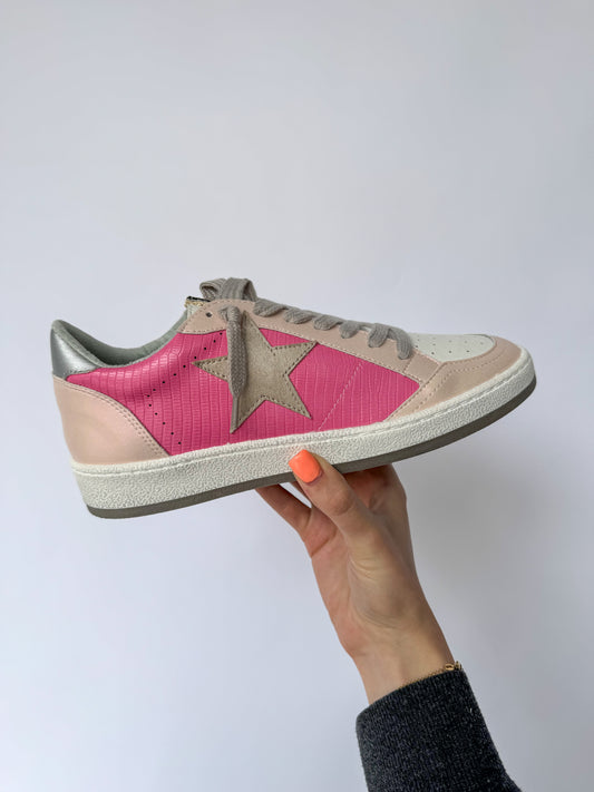 Pink Lizard Paz Sneakers By Shu Shop