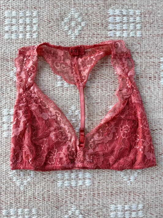 Boho Babe Lace Bralette *Candy Apple*