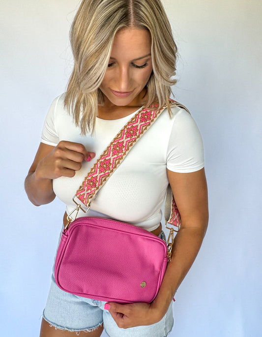 Out On The Town Crossbody Purse *Pink*