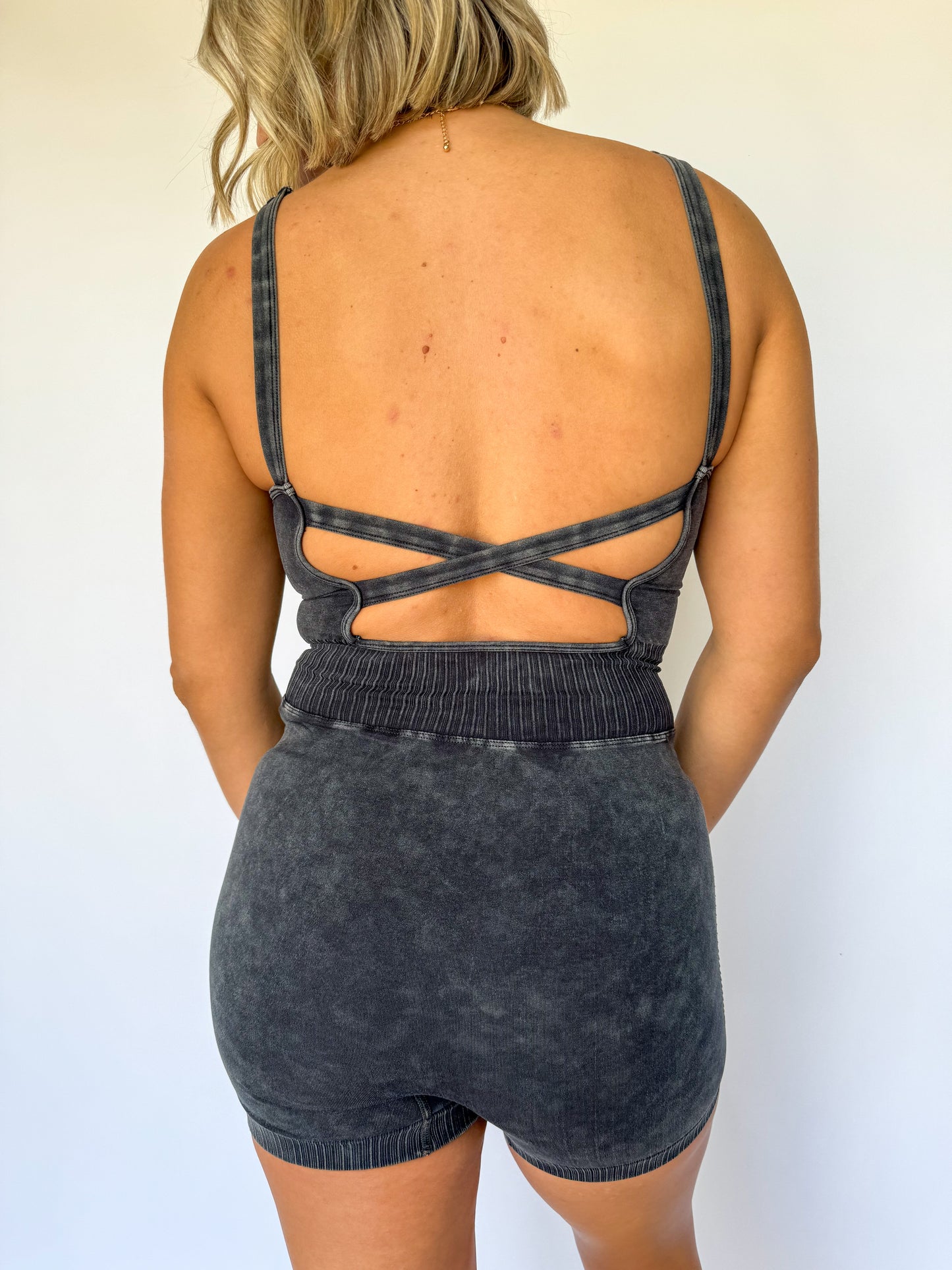 Sunny Days Romper *Ash Black*