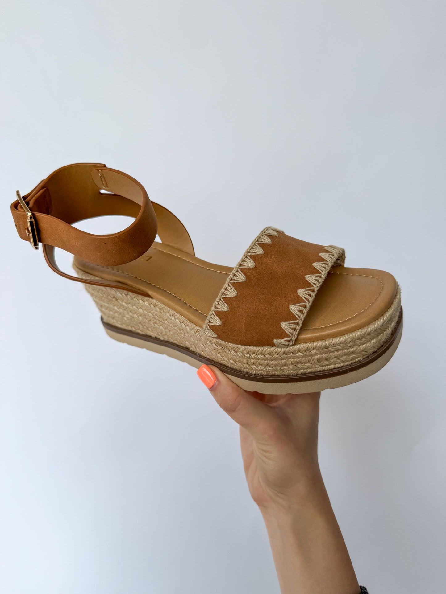 Tessa Tan Platform Wedge Sandal