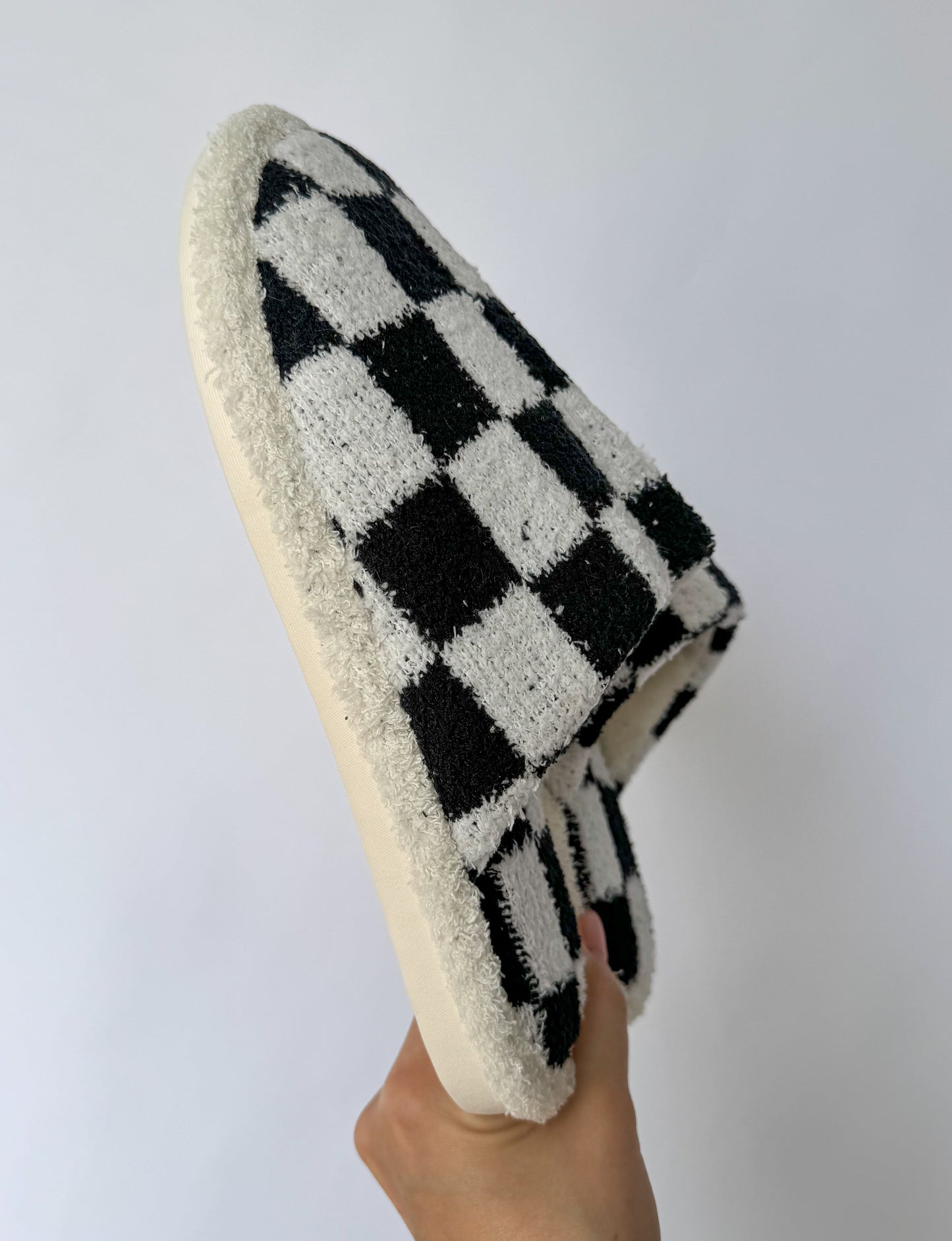 Checkered Cozy Slippers
