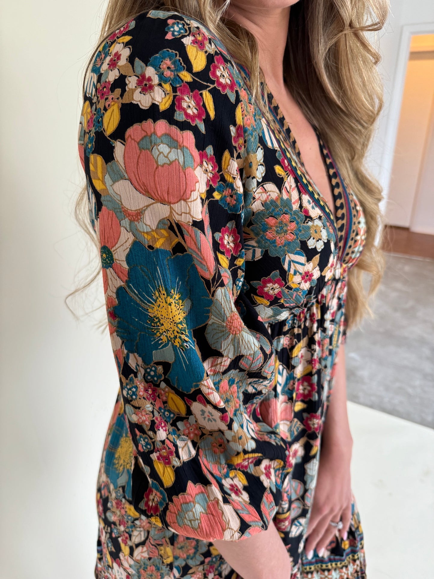 Jocelyn Long Sleeve Floral Dress